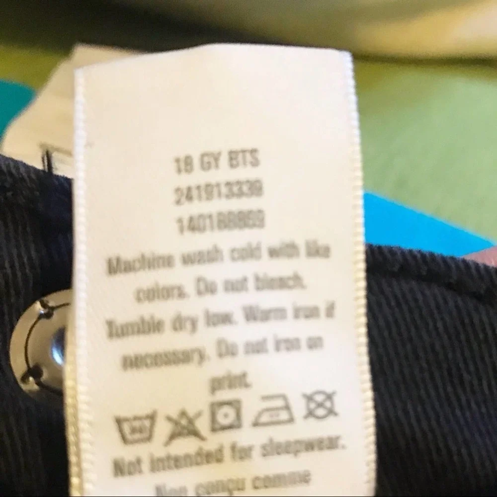 Gymboree Jeans Black Skinny Denim Cotton Blend Everyday‎ Basic New Size 6